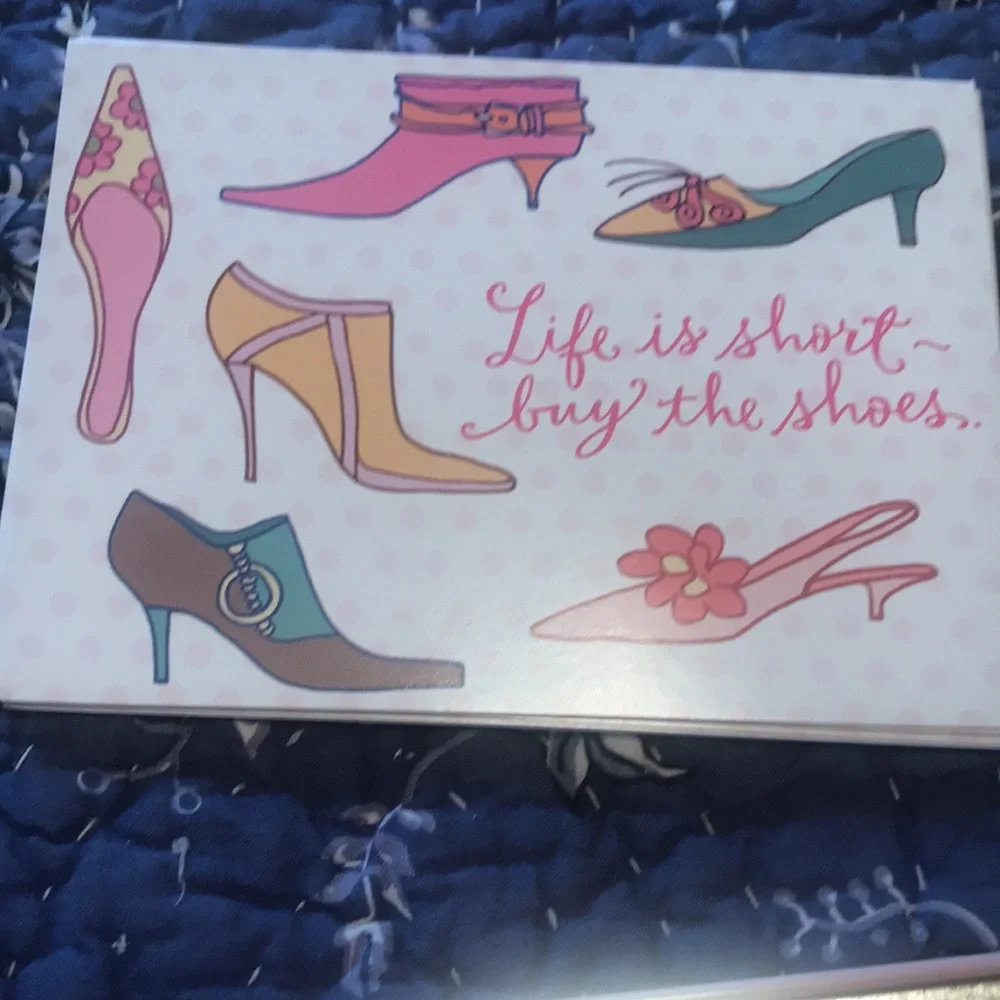 Shoe Box Cards in Shoe Tin